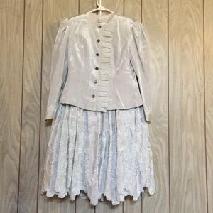 Silver Blue TwoPiece Dress